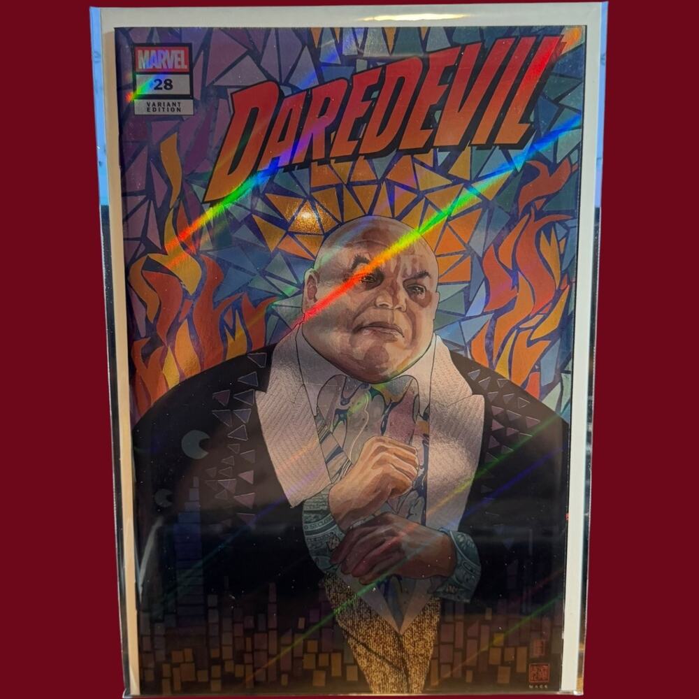 Daredevil #28 David Mack Kingpin Whatnot PRISM FOIL Marvel Comics Holographic NM